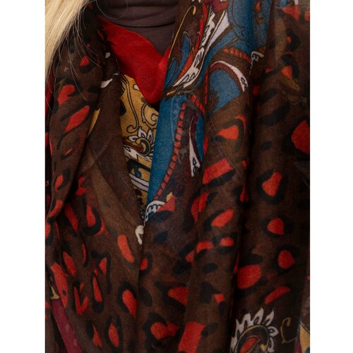Fashion Hunters Brown viscose scarf scarf Slike