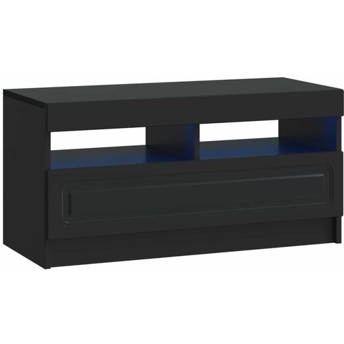  5-dijelni LED TV ormarić Crna Konstruirano drvo - Crna 81 cm Slike