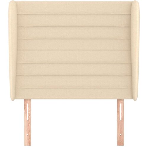  Uzglavlje s u&amp;scaron;ima krem 83 x 23 x 118/128 cm od tkanine Slike