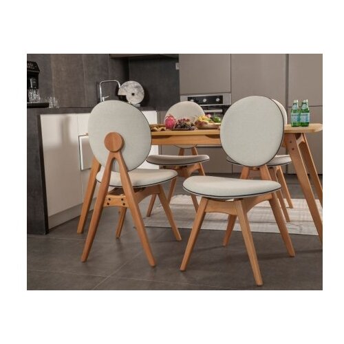 Hanah home Trpezarijski set Touch (4S), Hrast-bež Slike