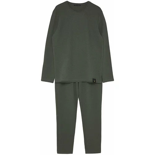 Trendyol Pajama Set - Khaki - Plain