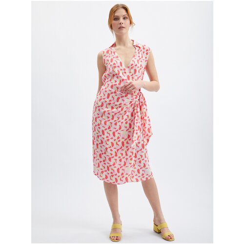 Orsay Pink Ladies Patterned Dress - Women Slike