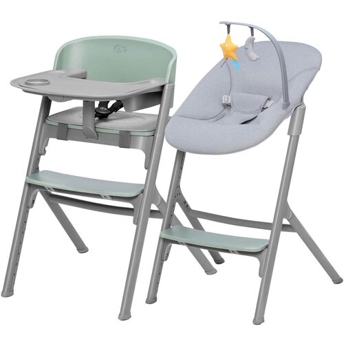 Kinderkraft hranilica LIVY maslinasto zelena + njihaljka CALMEE, siva Cijene
