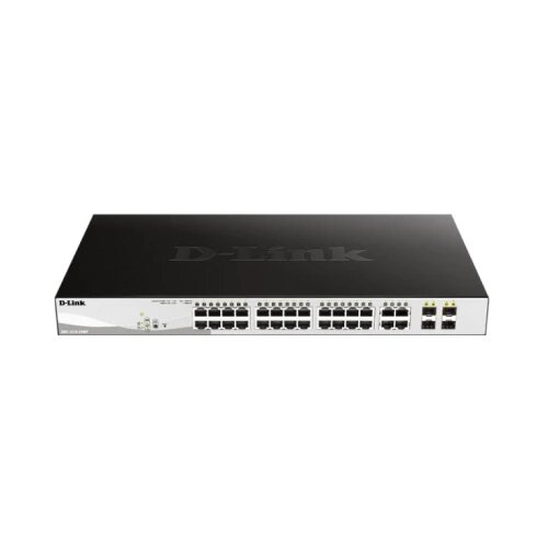 D-link LAN Switch DGS-1210-28P/E PoE 10/100Mbps 24 PoE port + 4 SFP Cene