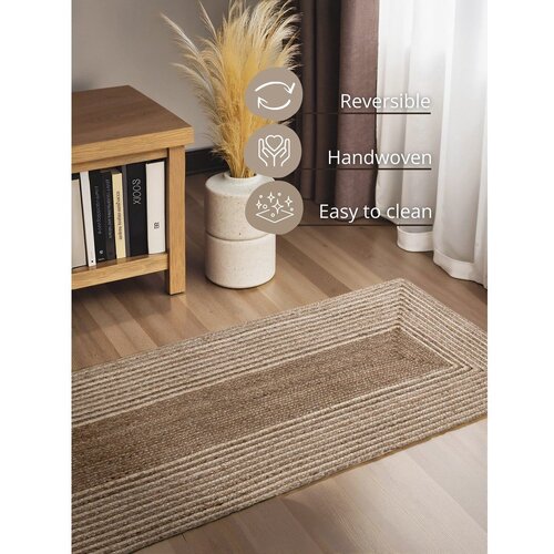 Hanse Home Obojestranski/ročno tkan tekač iz jute v svetli naravni barvi/v temni naravni barvi 80x300 cm Juno &amp;ndash; Slike