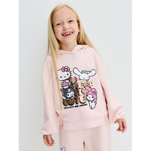 Sinsay Pamučni gornji dio trenirke s kapuljačom Hello Kitty and Friends Slike
