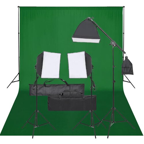 Oprema za fotografski studio sa setom svjetala i pozadinom Cene