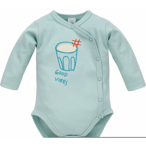 Pinokio Kids&amp;#039;s Orange Flip Bodysuit Buttoned Longsleeve Slike