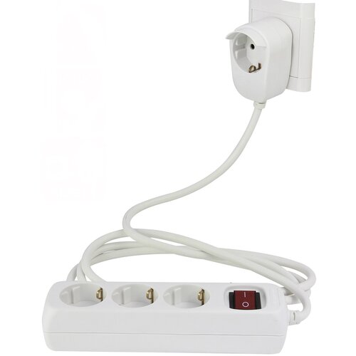 REV RITTER produžni kabel s utičnicama powersplit (broj &amp;scaron;uko utičnica: 4 kom., bijele boje, 2 m, 3.500 w) Slike