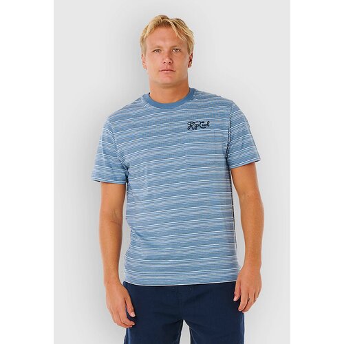 Rip Curl Pacific Rinse Stripe T-shirt faded denim Cene