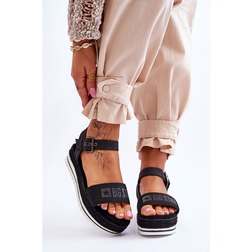 Big Star Women's Comfortable Sandals LL274870 Black Cene