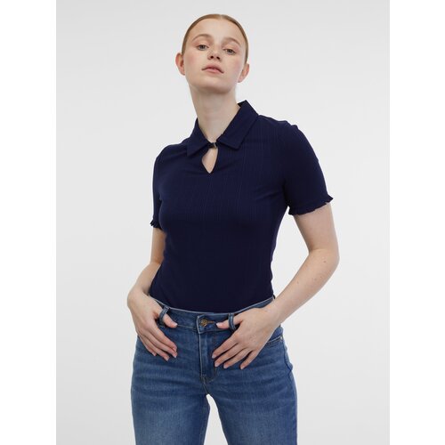 Orsay Blue-cream Women&amp;#039;s Striped Polo Shirt - Women&amp;#039;s Slike