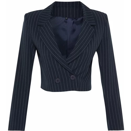 Trendyol Navy Blue Premium Woven Blazer Jacket