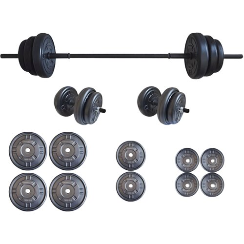  Set tegova Platinum sa &scaron;ipkom, 55 kg, Crni Cijene