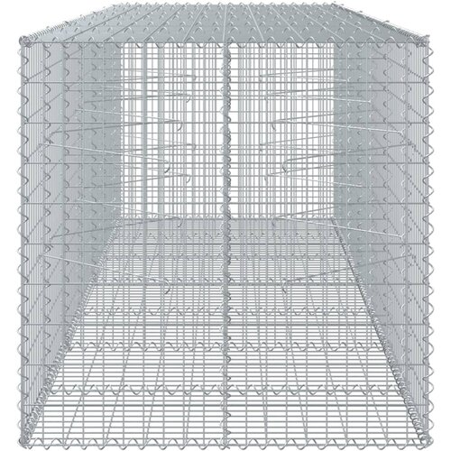  Gabionska ko&amp;scaron;ara s poklopcem 350x100x100 cm pocinčano željezo Slike