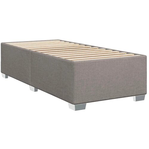  Boxspring krevet s madracem Sivosmeđa 90 x 200 cm Tkanina - Sivosmeđa 90 x 200 cm Dizajn linija Slike