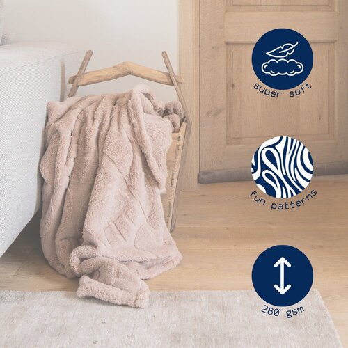 Tiseco Home Studio Rjava odeja iz mikropli&amp;scaron;a 150x200 cm Rena &amp;ndash; Slike
