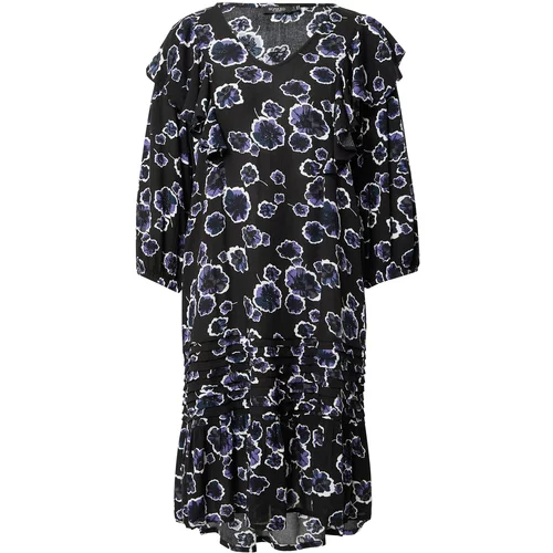 SOAKED IN LUXURY Obleka 'Zaya' vijolično modra / svetlo lila / črna / bela