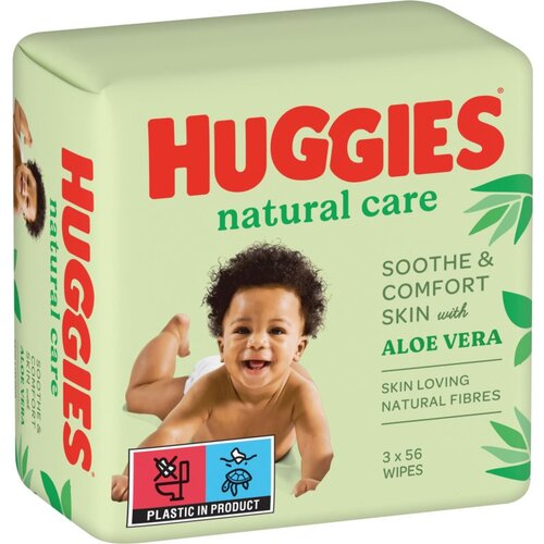 Huggies Natural Care čistilni robčki 3x56 kos Cene