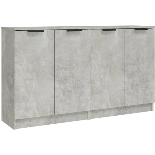 Maison Chic Komoda - Predalnik 2 kosa betonsko siva 60x30x70 cm konstruiran les, (21719975) Slike