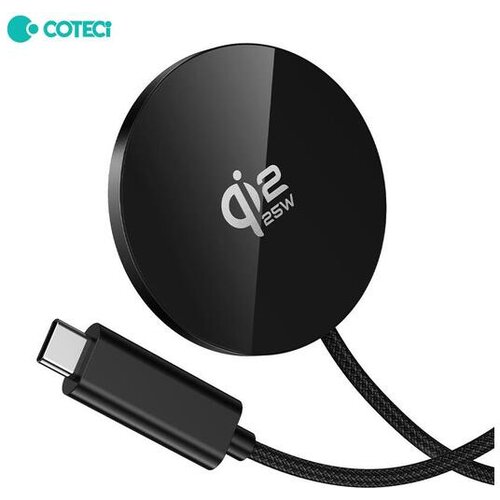  Wireless punjac magnetic Coteci iH-150 Qi2.2 25W crni Slike