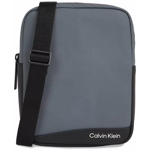 Calvin Klein Torbica za okrog pasu Rubberized K50K511252 Iron Gate Rubber PCX