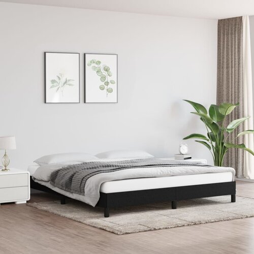 vidaXL Posteljni okvir črna 180x200 cm blago Cene