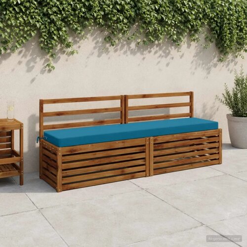  Jastučići za klupe - 2 dijela SOEST 2 kom. 100% poliester - Svjetloplava 200 x 40 x 8 cm Poliester Cijene
