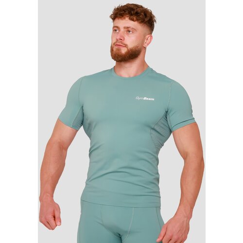 GymBeam muška majica high compression t-shirt blue Slike