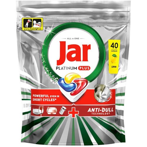 Jar Platinum+, kapsule za strojno pranje posuđa, 40 kom Slike