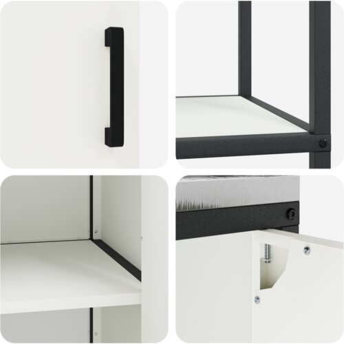  Kuhinjski set za pohranu 2 pcs Bijelo 180 x 50 x 92 cm Slike