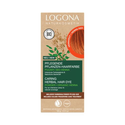 Logona biljna boja za kosu kana CRVENA 100g Slike