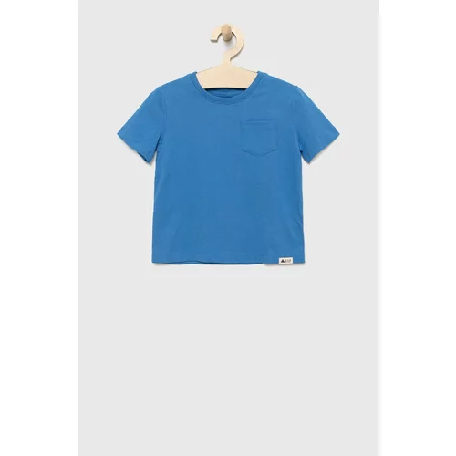 GAP Dječja pamučna majica kratkih rukava jednobojni model