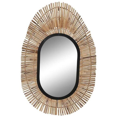 Zidno ogledalo DKD Home Decor Crna Prirodno Bali 63 x 1 5 x 92 cm Cene