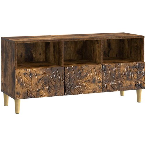 TV ormar 102 x 34,5 x 50 cm Dimljeni hrast Konstruirano drvo Cene