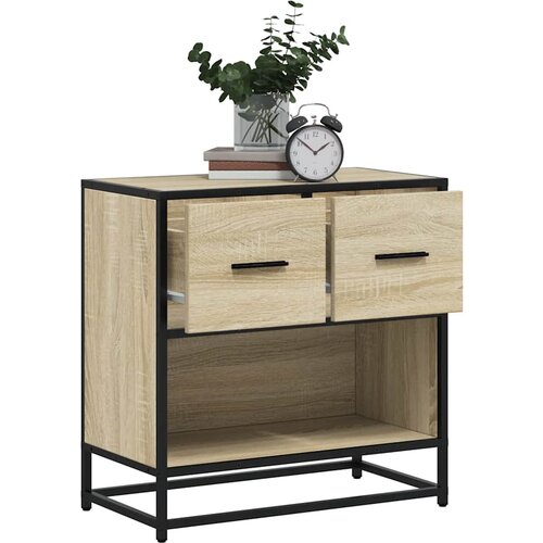 vidaXL Noćni ormarić Sonoma hrast 60x31x60cm Konstruirano drvo i metal Cijene