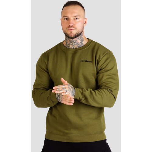GymBeam Mu&amp;scaron;ka dukserica Basic Military Green Slike