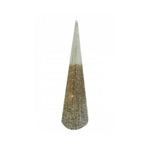 Shiny cone novogodišnja svetlucava jelka 60cm zlatna Slike
