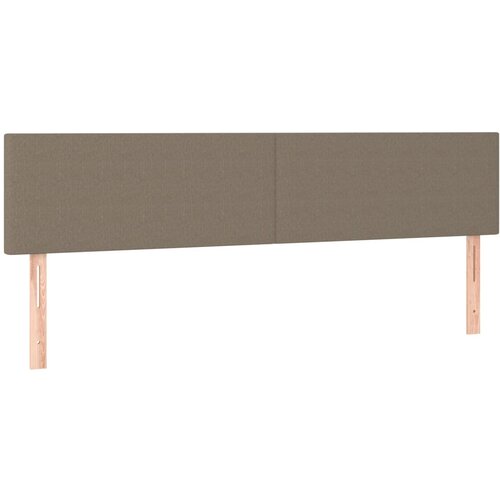 vidaXL Posteljno vzglavje 2 kosa taupe 80x5x78/88 cm blago, (20953732) Cene
