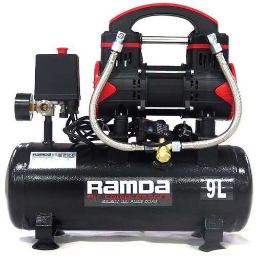 Ramda kompresor tihi, brezoljni, 9L, 0,6kW, 8bar, 60L/min, RA 690034 Cene