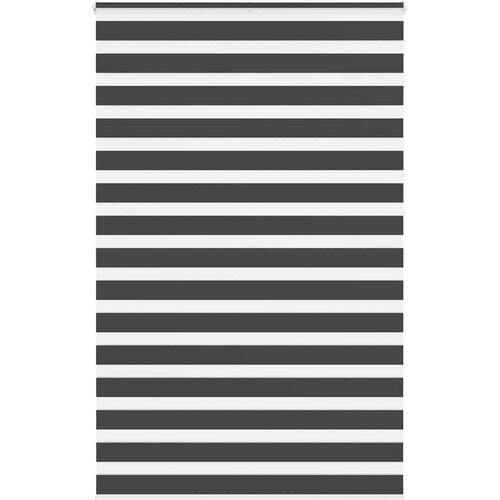 vidaXL Zavjesa zebra crna 140x230 cm širina tkanine 135,9 cm poliester Cene