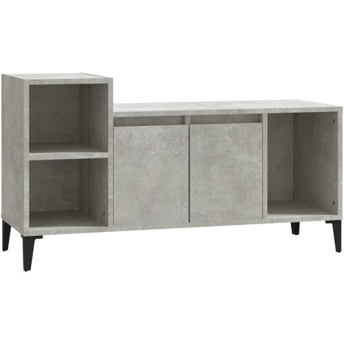Maison Chic TV omarica - TV stojalo - Televizijska omarica betonsko siva 100x35x55 cm inženirski les, (21698881) Slike