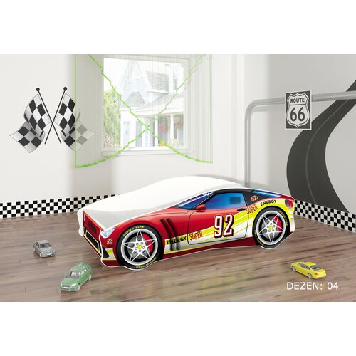 ACMA dečiji krevet car 140x70 du&amp;scaron;ek 7 cm4 Slike
