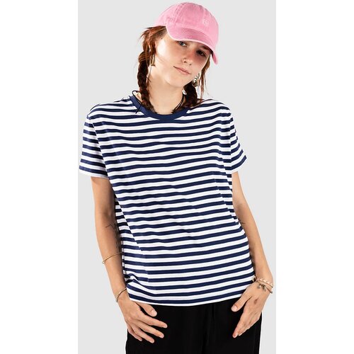 Urban Classics Regular Striped T-shirt white / darkblue Slike