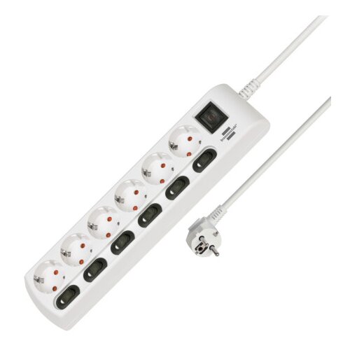 BRENNNESTUHL Kabal produžni 3x1.5mm 2m 6-izlaza sa prekidačima 1153110126 Cijene