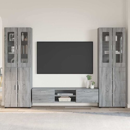  Set TV komoda FLORIN 3 kom. Siva Sonoma Konstruirano drvo Cijene