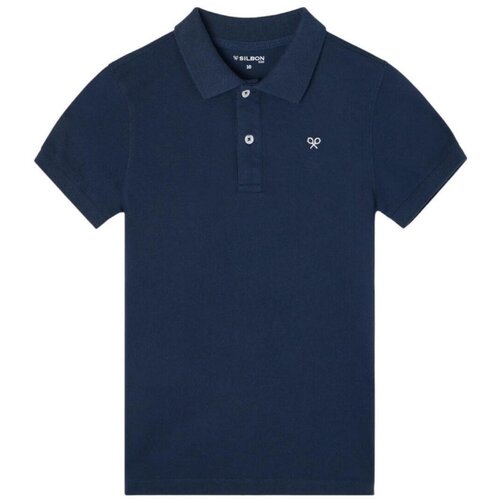 Silbon Polo majice kratki rokavi 132225 Modra Cene