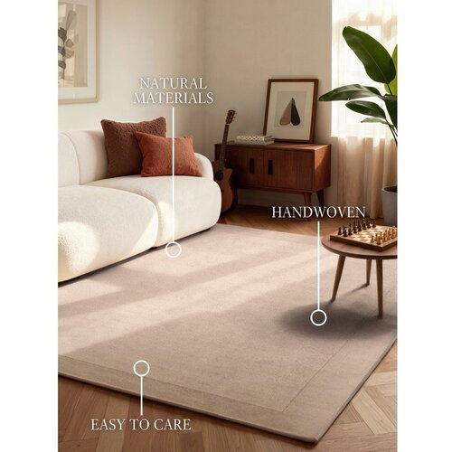 Villeroy Boch Bež ručno rađen tepih od mje&amp;scaron;avine vune 80x150 cm Kari &amp;ndash; Slike