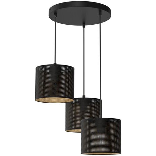 Luster na sajli LOFT SHADE 3xE27/60W/230V crna/zlatna Cene