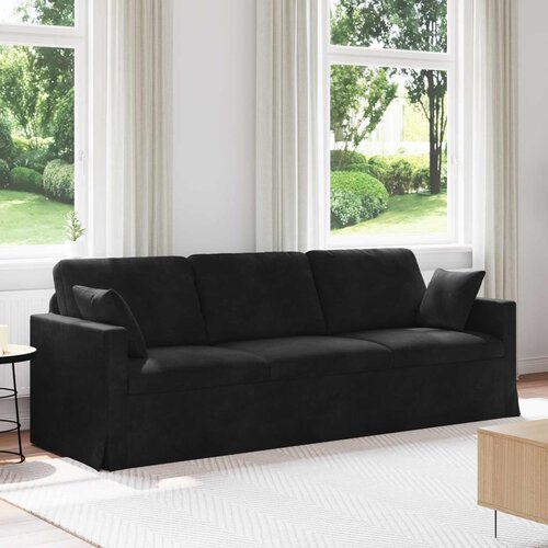SOFA Crna 228 x 78 x 80 cm Baršun Cene
